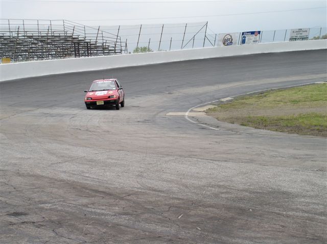 Wayne at the 1/4 mile oval (if we only had sway bars)