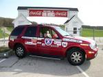 Here is Fay in the Buick Rainier at Road America, Elkhart Lake, Wisconsin