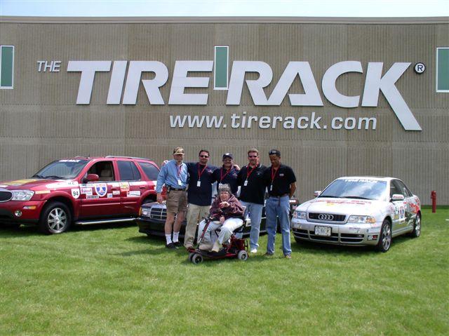 The South Jersey Region One Lap crews: David Teal, Eliot & Mike Sokalsky, JD King & John King surround Fay Teal